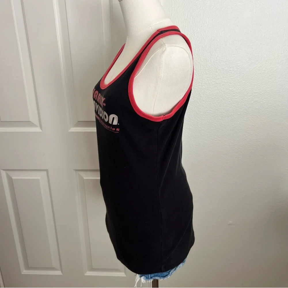 Harley-Davidson Vintage y2k Black and Red Tank Top - Picture 5 of 6